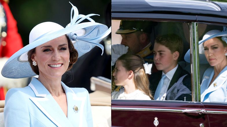 Księżna Kate i książę William na paradzie Trooping the Colour 