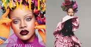 Rihanna i jej cienkie brwi na wrześniowej okładce "Vogue'a"