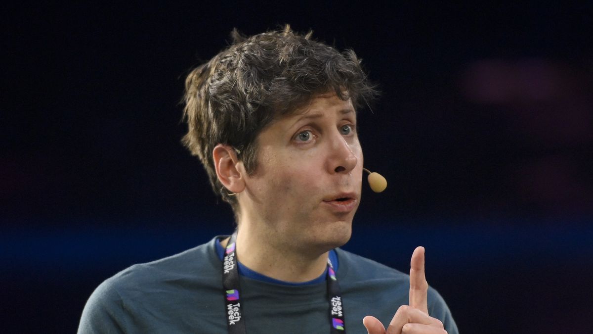 TURIN, ITALY - SEPTEMBER 25: Sam Altman Co-founder and CEO of OpenAI speaks during the Italian Tech Week 2024 at OGR Officine Grandi Riparazioni on September 25, 2024 in Turin, Italy. (Photo by Stefano Guidi/Getty Images)