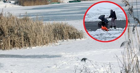Sfotografowali matkę na Jeziorku Czerniakowskim. "Wiąże się z ogromnym ryzykiem"