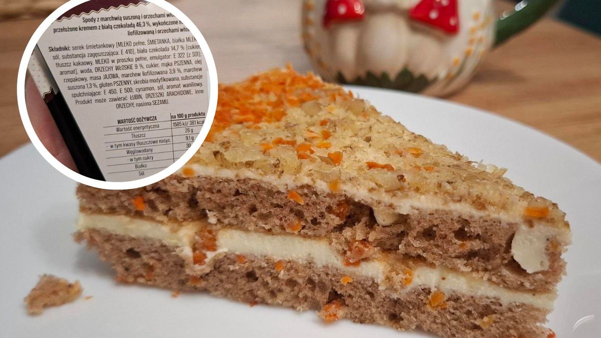 Ciasto marchewkowe z Żabki