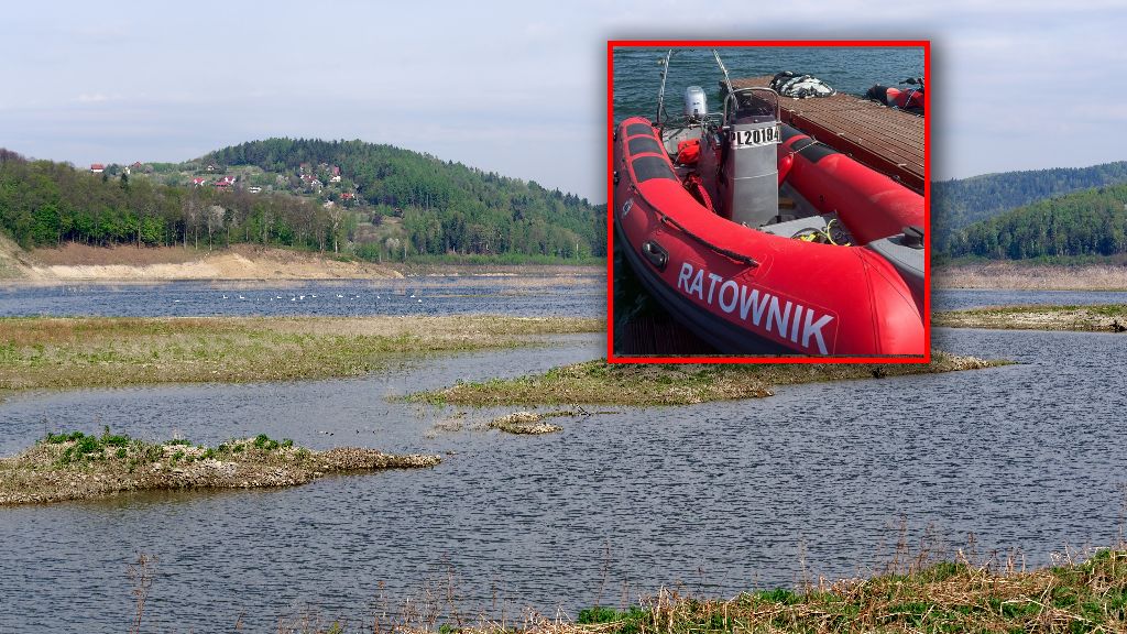 Śmierć pływaka na Jeziorze Mucharskim
