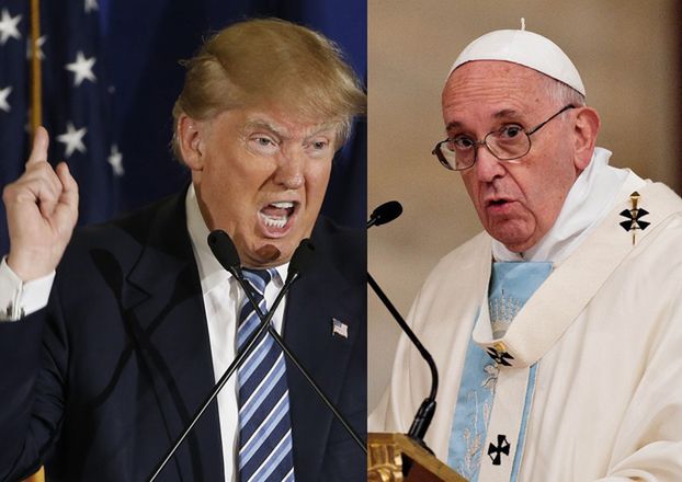 Papież Franciszek o Trumpie: "Nie jest chrześcijaninem!" Trump odpowiada: "BĘDZIE SIĘ MODLIŁ, ŻEBYM BYŁ PREZYDENTEM!"