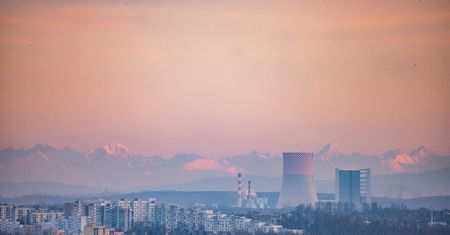 Tatry widziane z województwa śląskiego. Było je widać bardzo dokładnie