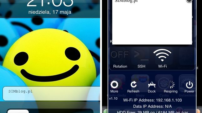 Własna notka na LockScreenie 1
