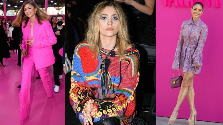 Zendaya, Vanessa Hudgens i Paris Jackson na Tygodniu Mody w Paryżu