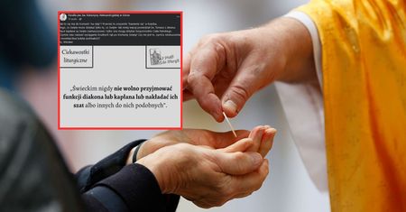"Wyciąganie brudnych rąk". Ostry wpis parafii na temat komunii świętej