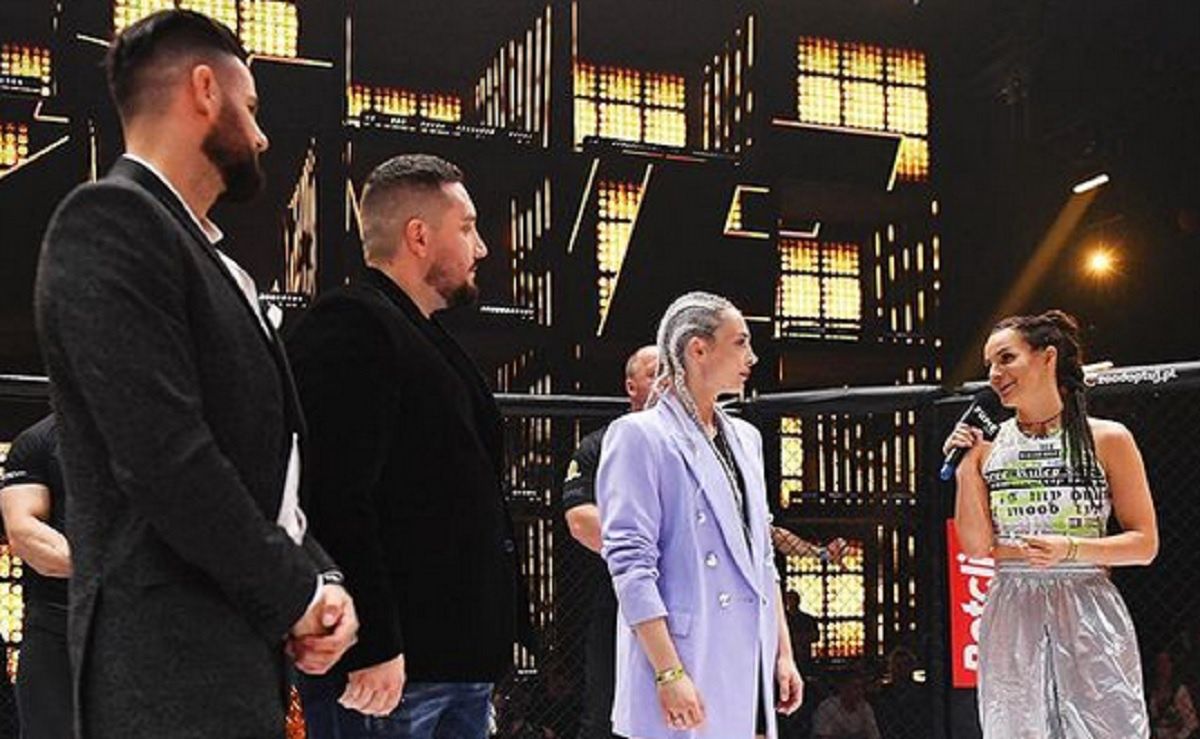 Patrycja Wieja na konferencji Fame MMA