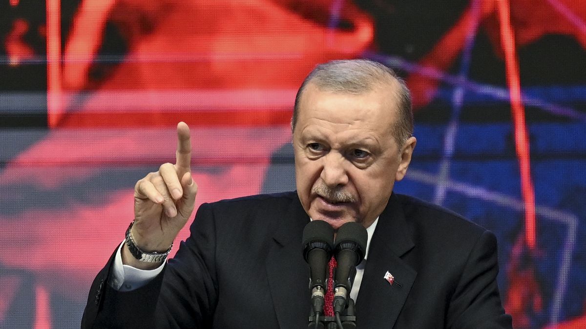 ANKARA, TURKIYE - JULY 15: Turkish President Recep Tayyip Erdogan delivers a speech during the 'July 15 on its 10th Anniversary: Our Will, Our Victory' event at the Baskent Nation's Garden in Ankara, Turkiye, on July 15, 2026. (Photo by Utku Ucrak/Anadolu via Getty Images)