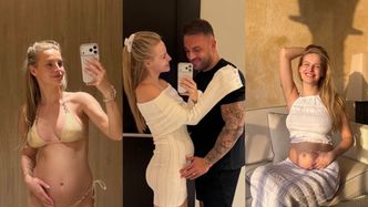 Karolina Pisarek dokumentuje wakacje "z małym pasażerem na pokładzie" i eksponuje ciążowe krągłości w bikini (ZDJĘCIA)