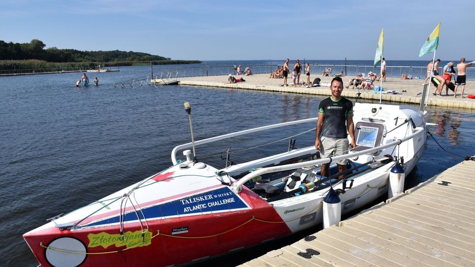 Dariusz Kotala we wrześniu 2023 roku promował swoją wyprawę w Trzebieży