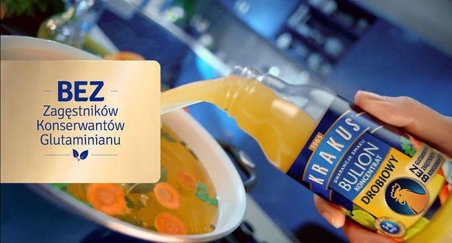 „Kostki zostały porzucone” w reklamach bulionów Krakus (wideo)