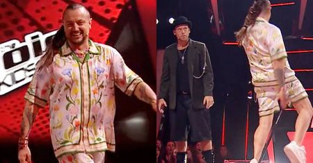 To mogło zakończyć się fatalnie. Baron zaliczył BOLESNĄ wpadkę w "The Voice Kids"