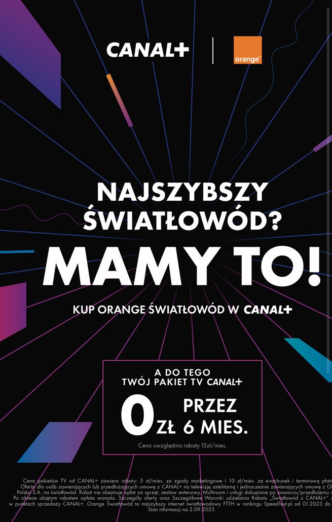 Materiały promocyjne Canal+ i Orange