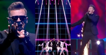 Eurowizja 2021. Tak wyglądał występ Rafała Brzozowskiego: głośne chórki i flirt z kamerami (ZDJĘCIA)
