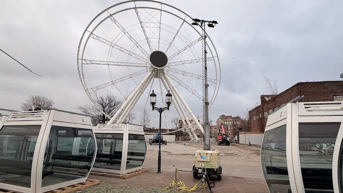 Koło, mimo że nie jest skończone, już wygląda imponująco