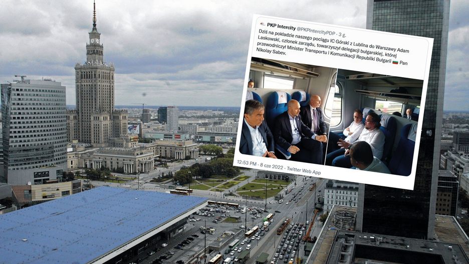 Delegacja z ministrem z Bułgarii dojechała do Warszawy podróżując w wygodnych fotelach
