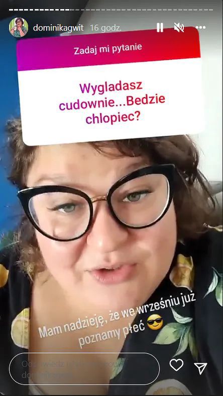 Dominika Gwit ujawnia płeć dziecka