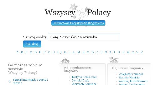 Onet wydał Internetową Encyklopedię Biograficzną