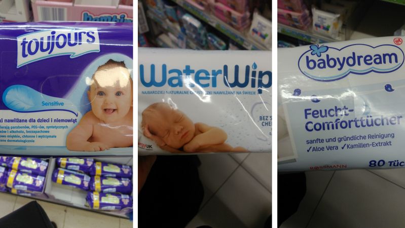 Niektórzy dermatolodzy twierdzą, że chusteczki nawilżane powinny być stosowane tylko wtedy gdy nie mamy możliwości umycia dziecka w tradycyjny sposób