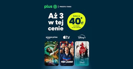 Disney+, Apple TV+ i Amazon Prime za 40 zł. Nowy pakiet Plusa i Polsat Box