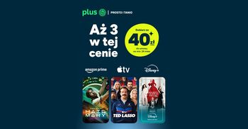 Disney+, Apple TV+ i Amazon Prime za 40 zł. Nowy pakiet Plusa i Polsat Box