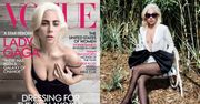 Ściśnięte piersi Lady Gagi pozdrawiają z okładki "Vogue'a"