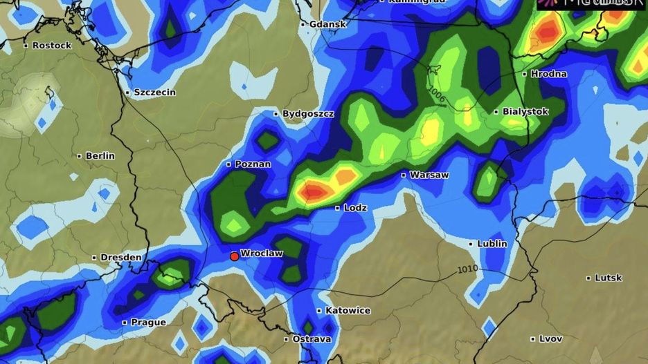 Mapa pogodowa Polski