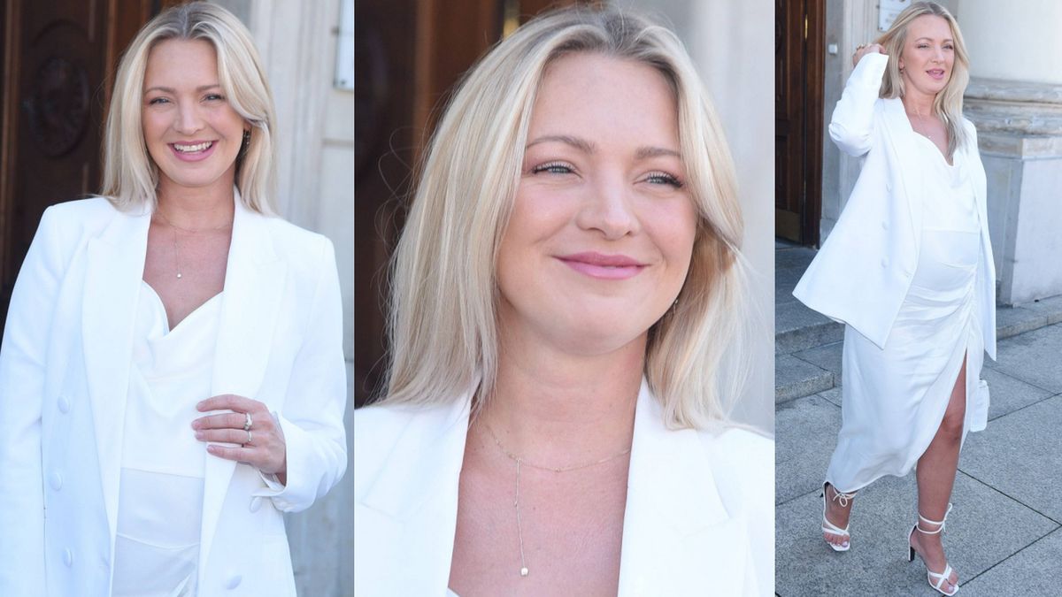 Ciężarna Barbara Kurdej-Szatan zachwyca w bieli
