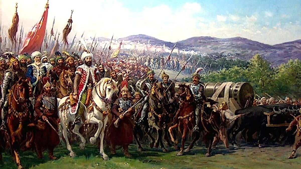 Mehmed II w drodze do Konstantynopola 1453