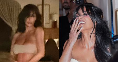 Bianca Censori wciąż uskutecznia cosplay Kim Kardashian. Tym razem pozuje w bieliźnie i pończochach