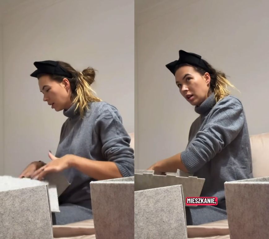 Sandra Kubicka nadaje z nowego mieszkania