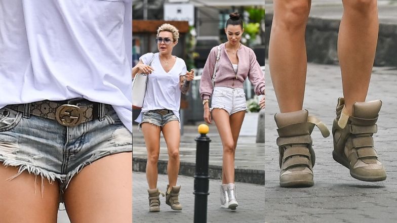Blanka Lipińska wybrała się na miasto z koleżanką