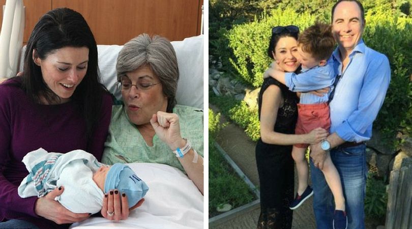 61-letnia Kristine urodziła poprzez cesarskie cięcie Finna, syna Sary i Billa