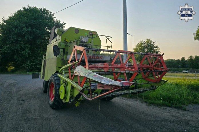 Żory: Z kombajnu prosto do radiowozu. Grożą mu 3 lata więzienia