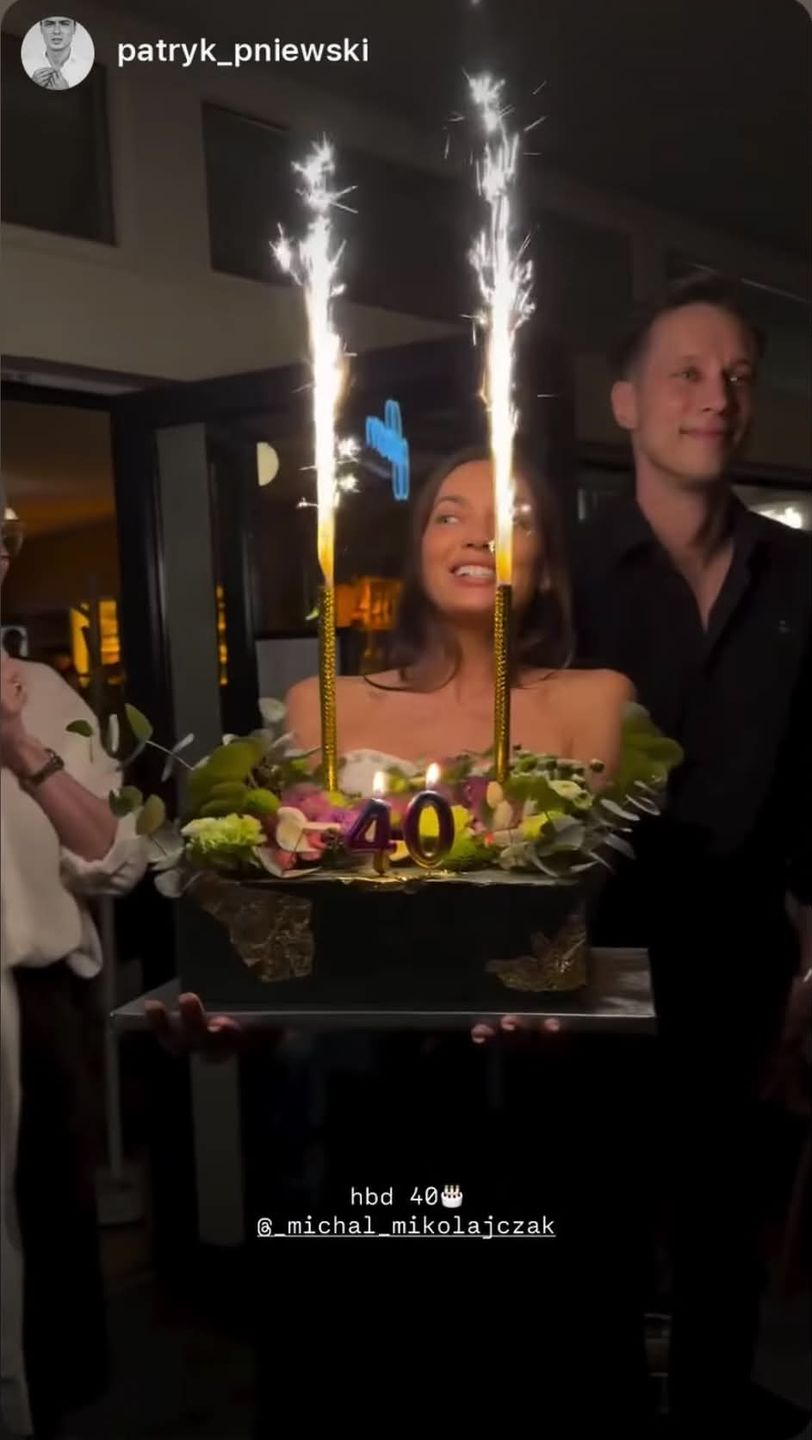 Michał Mikołajczak celebruje 40. urodziny z ukochaną 