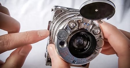Kompakt na pełnoklatkową kliszę mniejszy od przenośnego dysku 2,5” - z 1937 roku