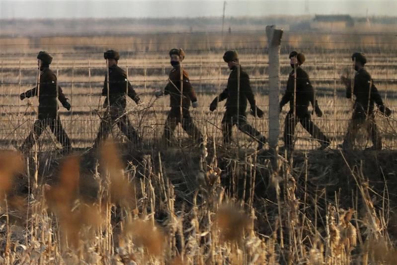 War in Ukraine. Korean soldiers on the front line.