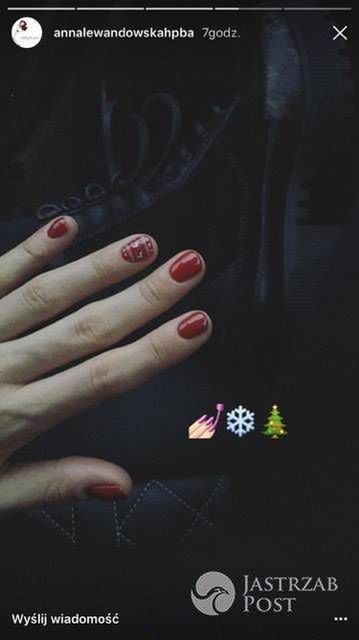Anna Lewandowska pokazała świąteczny manicure