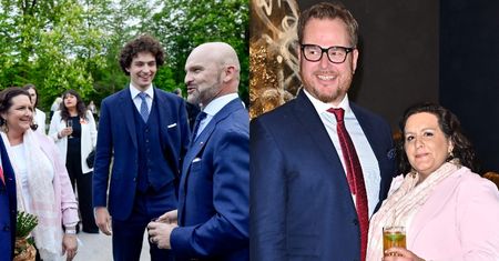 Dorosły syn Kulczyk i Lubomirskiego wtapia się w znamienite towarzystwo na wystawie u Omeny i Brzoski. Pozował z ojcem i macochą!