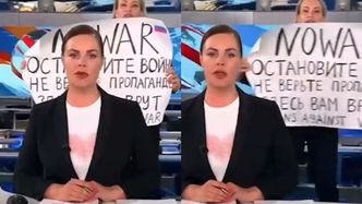 Dziennikarka zaprotestowała przeciwko wojnie w Ukrainie NA ANTENIE ROSYJSKIEJ TELEWIZJI! Teraz grozi jej więzienie. "Nie żałuję"