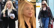 Lindsay Lohan i jej ULTRAGŁADKIE LICO meldują się na planie serialu (ZDJĘCIA)
