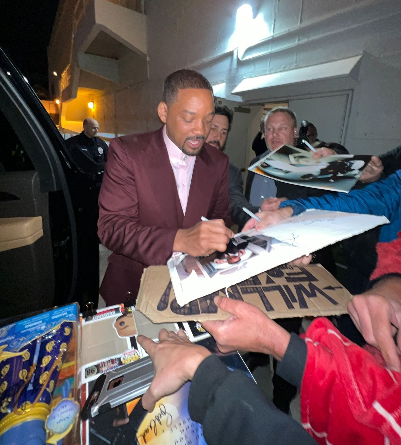 Will Smith z rodziną na premierze