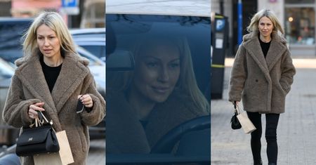 Eksgwiazda TVP Magdalena Ogórek drepcze do swojego auta za ćwierć miliona, wywijając torebką za 7 tysięcy (ZDJĘCIA)