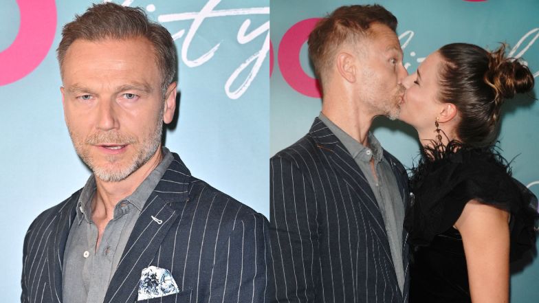 Krystian Wiczorek z żoną