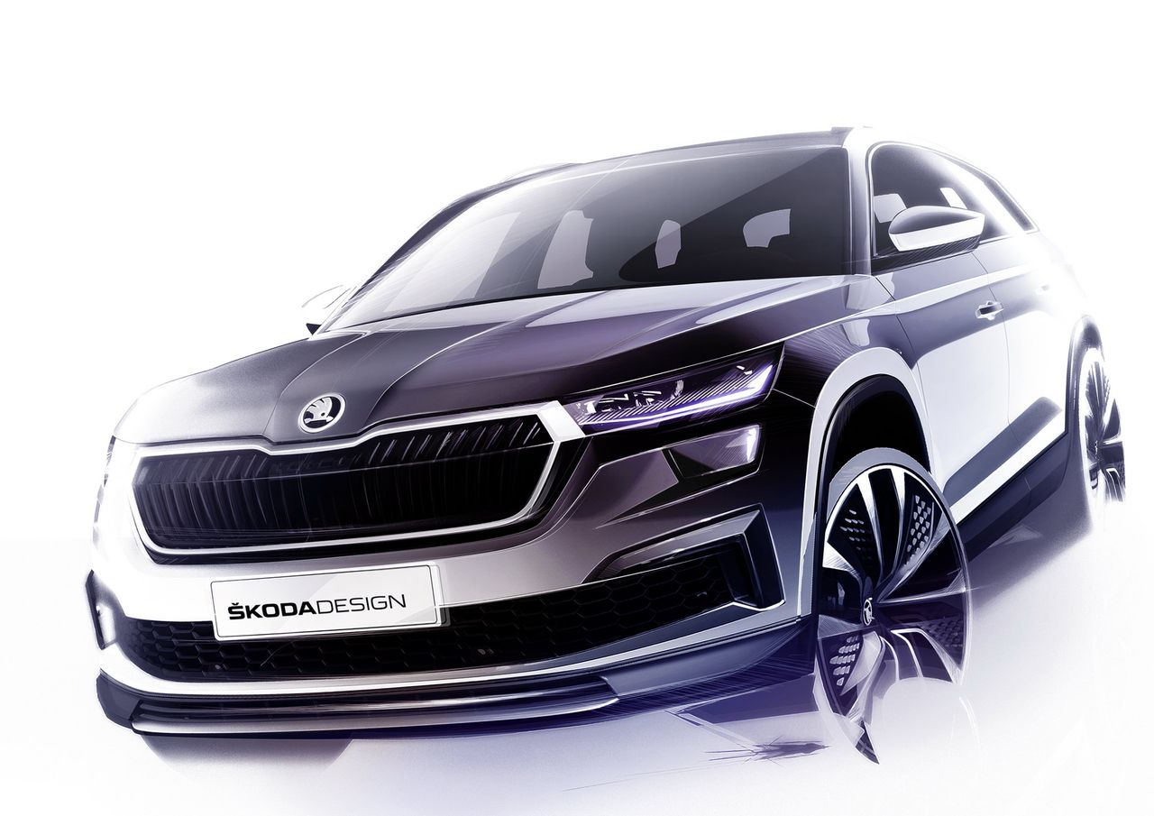 Odświeżona Škoda Kodiaq w zapowiedzi. Debiut już 13 kwietnia