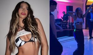 ROZNEGLIŻOWANA Blanka wpadła na studniówkę. Fajnie się ubrała na imprezę z maturzystami? (FOTO)