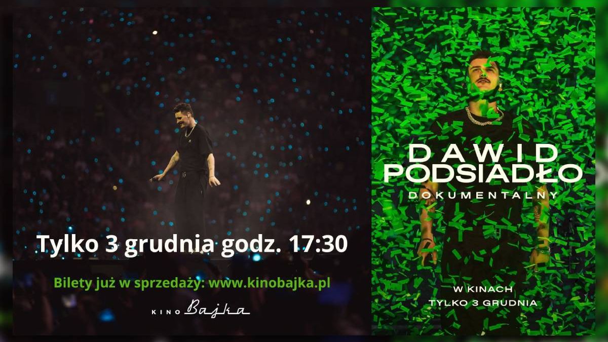 grafika Plansza na ekran Dawid Podsiadło. Dokumentalny