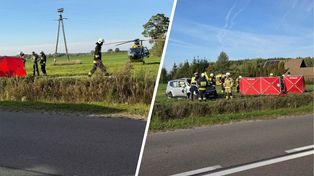 Wypadek na Podlasiu. Lądował śmigłowiec LPR, 72-latek nie przeżył
