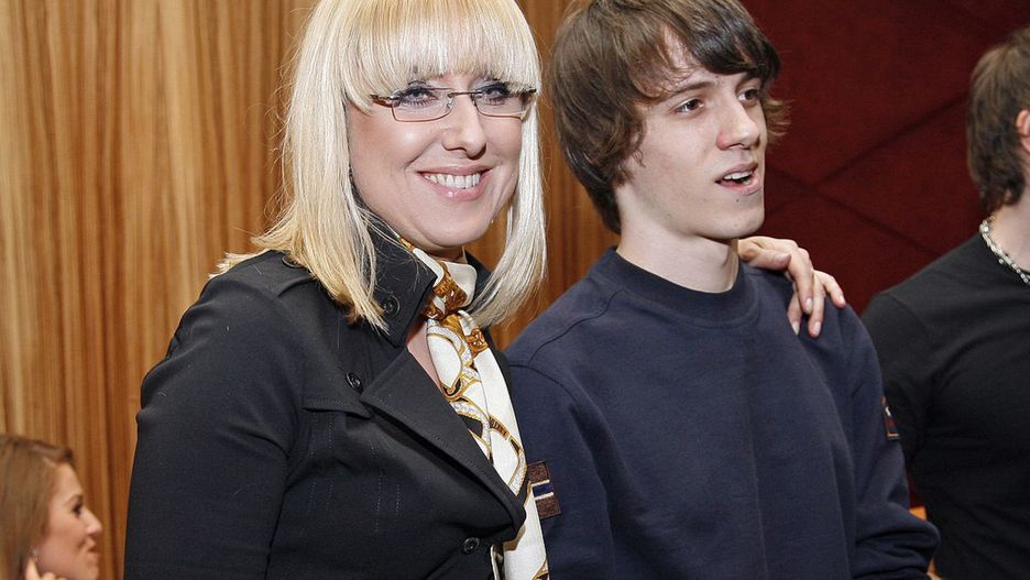 Agata Młynarska z synem, 2009 r.